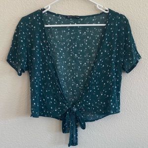 Brandy Melville Tie Blouse